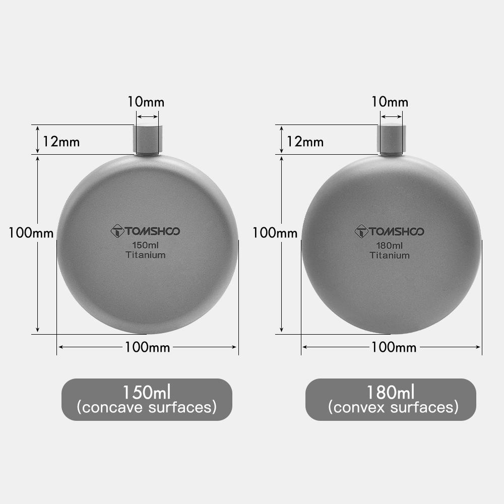 150ml180ml Titanium Whisky Flask Alcohol Wine Flask With Refill Funnel For Outdoor Camping