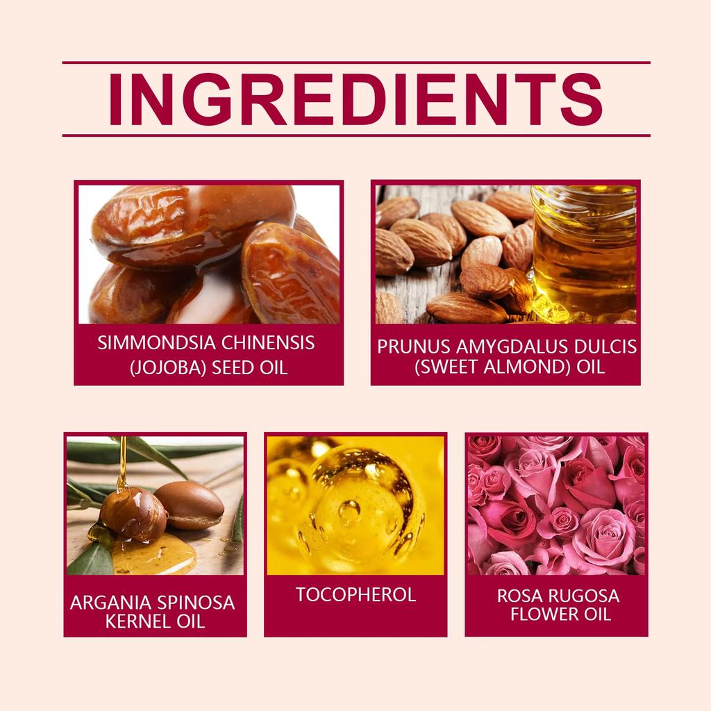 OUHOE Масло для тела с розой для снятия сухости кожи, увлажняющее массажное масло для кожи тела, аромат розы, укрепляющее, омолаживающее, улучшающее тип кожи