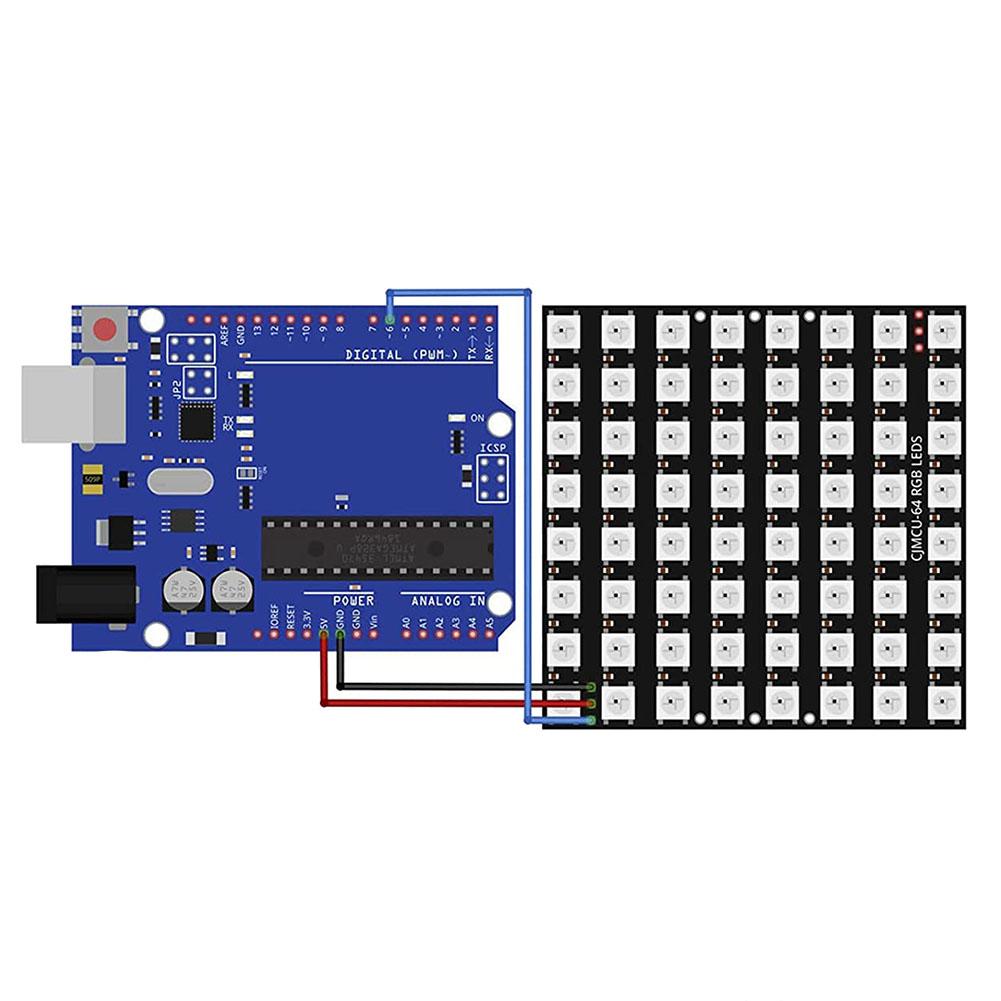 ABAC-3 X U 64 Светодиодная Матричная Панель CJMCU-8X8 Модуль Совместимый С Для Arduino И Для Raspberry Pi