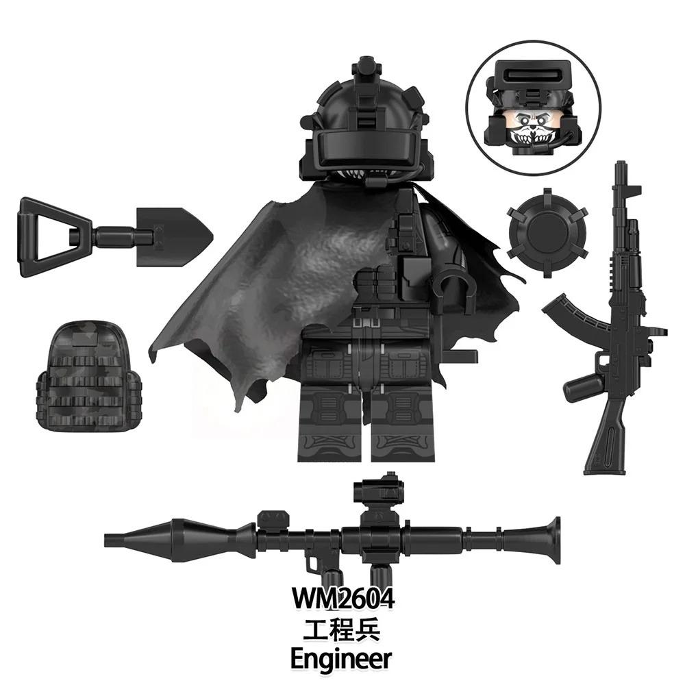 WM6147 WM6168 WM6169 Military Series SWAT Special Forces Building Block Commando Soldier City Police Cap Mini Action Figure Toys