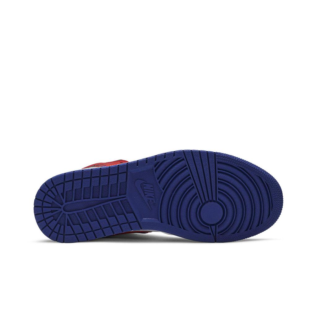 Air Jordan 1 Mid 'Multicolored Swoosh' (Unisex) White / Blue / Red Vintage Basketball Shoes 852542 146