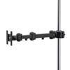 Sanwa Supply Monitor Pole Heavy Duty Arm, Mount, (20kg), Black, CR-LA358