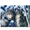Diamond Embroidery Snow Wolf Love Custom Diamond Painting Cross Stitch Full Drill Wedding Decoration