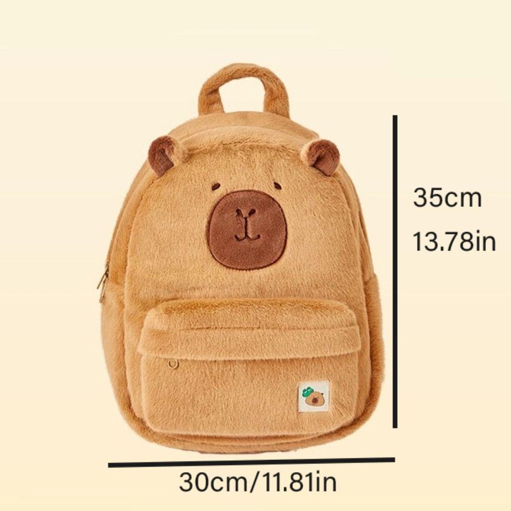 School Bag Capybara Shoulder Bag Large Capacity Cartoon Capybara Handbag  Kids Birthday Gift