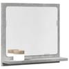 Bathroom Mirror with Shelves Gray 40x11x37 Cm Engineered Wood