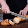 Damascus Steel Bread Knife Toast Cutting Knives Serrated Blade Knife Kitchen Steak Knife