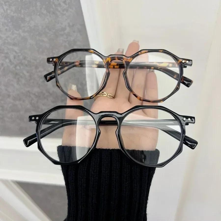 Square Anti Blue Light Glasses Fashion Retro Classic Women Men Computer Gaming Eye Protection Plain Spectacles