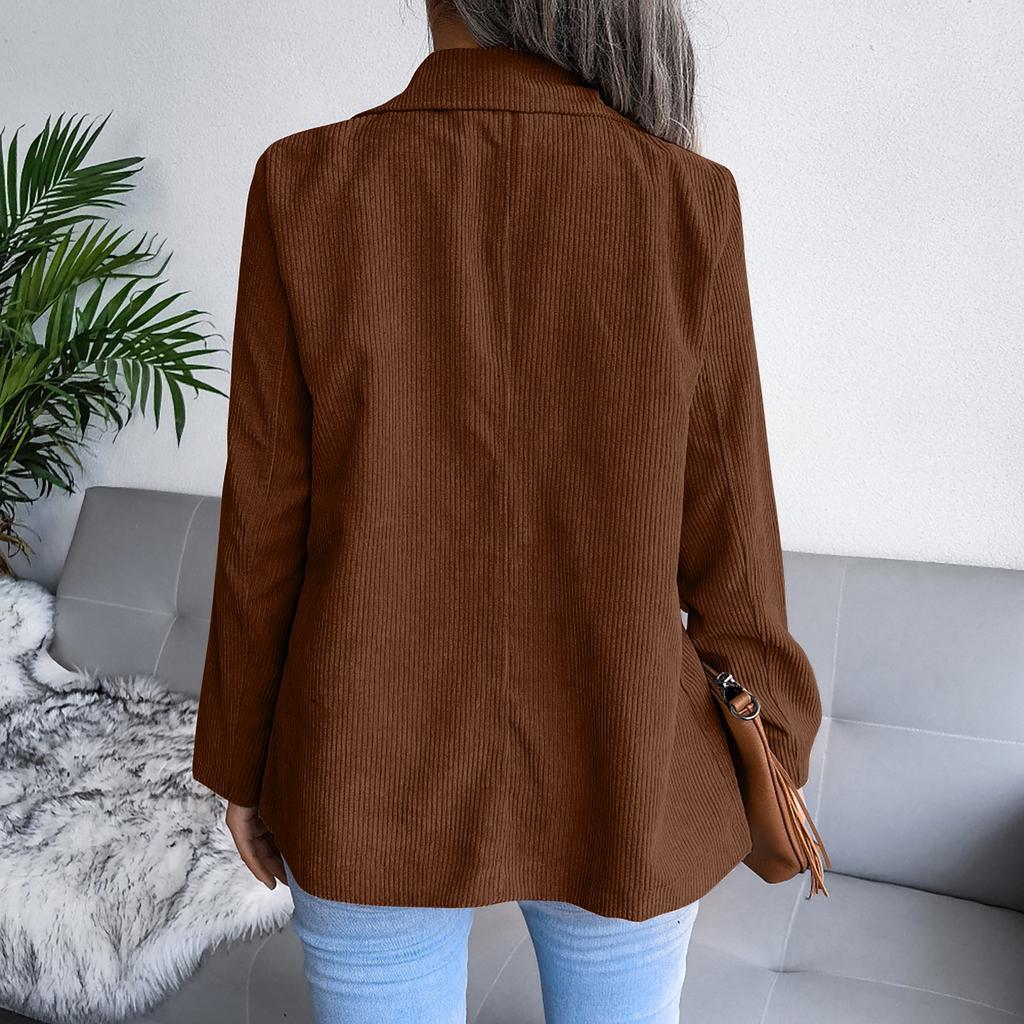 Women's Autumn And Winter Fashion Double-breasted Small Jacket Tops