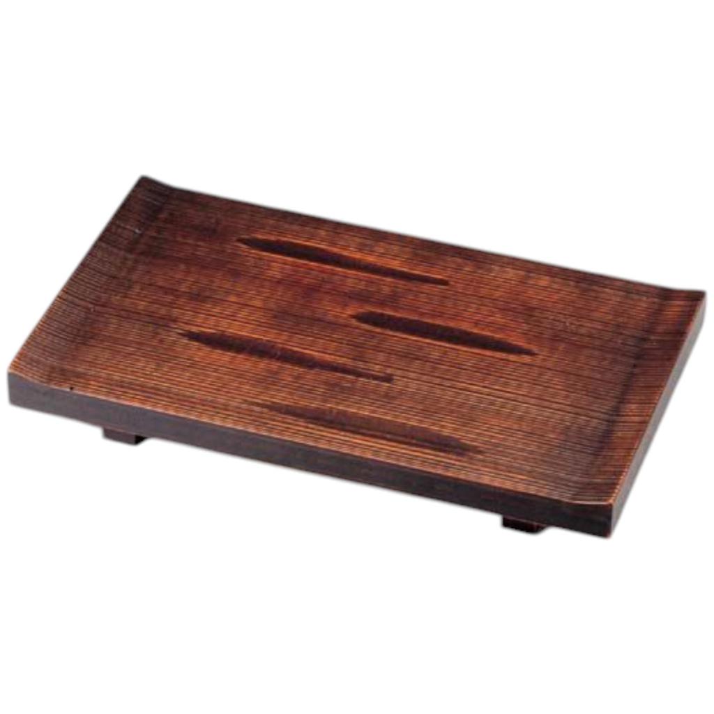 Premium Nigiri Sushi 100cm Crowned Unryu Tochigi Made In Japan J-kitchens Plate, Wooden, Base, Design, Wood, Shatter-Resistant,