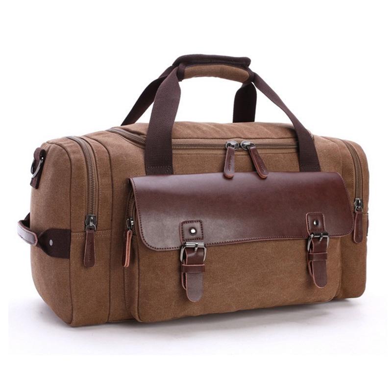 High Quality Canvas Large Capacity Travel Shoulder Handbag Crossbody Travel Duffel Women Duffle Bag