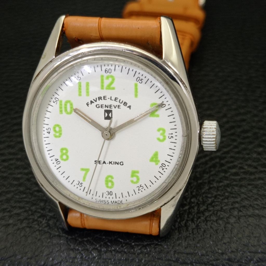 Б/У МУЖСКИЕ ШВЕЙЦАРСКИЕ ЧАСЫ FAVRE LEUBA SEA KING 253 С РУЧНЫМ ЗАВОДОМ И БЕЛЫМ ЦИФЕРБЛАТОМ A431416-2 R107-a431416