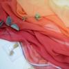 1M Chiffon Fabric DIY 100x145CM Hanfu Dress Dance Sewing Thin Stage Costume Decor Chinese Costume Gradient Color