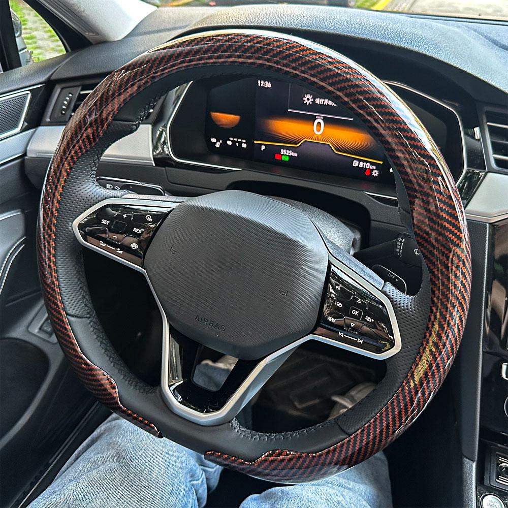 For Suzuki Steering Wheel Cover Carbon Fiber For Swift Vitara S-Cross Dzire Baleno Ertiga Alto Jimny Carry Car Accessories