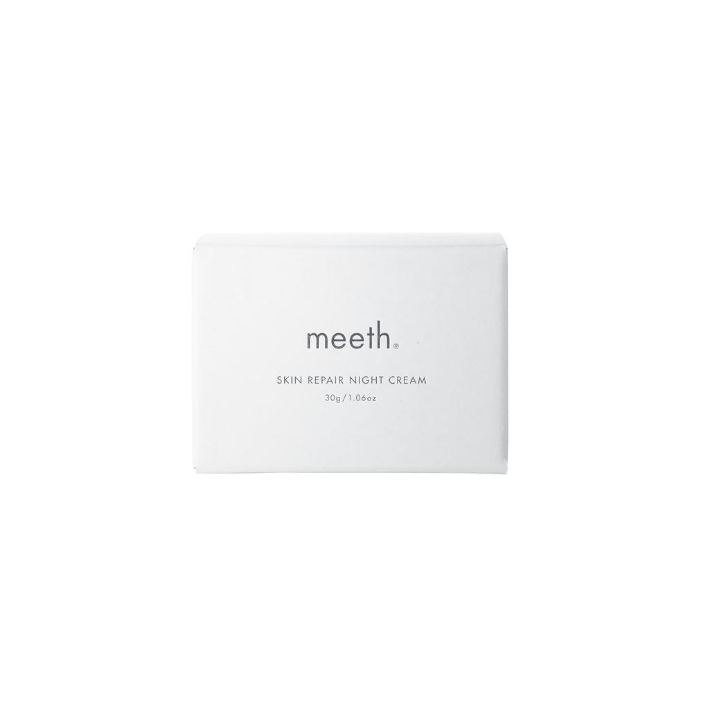 Meeth Ночной крем для восстановления кожи (30г) [Чувствительная кожа/Защита от синего света/Сияние/Высокое увлажнение/Осветляющий уход/Увлажнение]