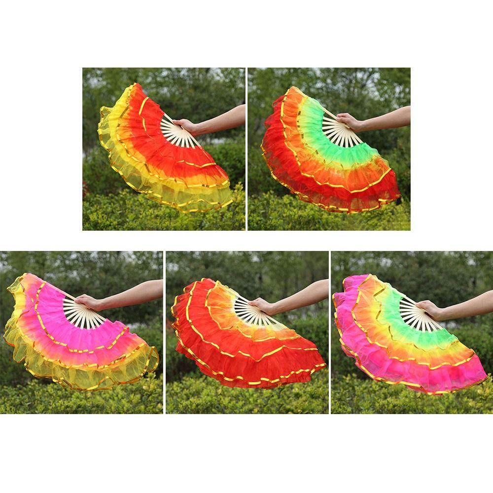 Танцор Практика Длинный Имитационный Веер для танца живота Шелковые Веера Длинные Шелковые Веера Вискоза Шелковые Веера