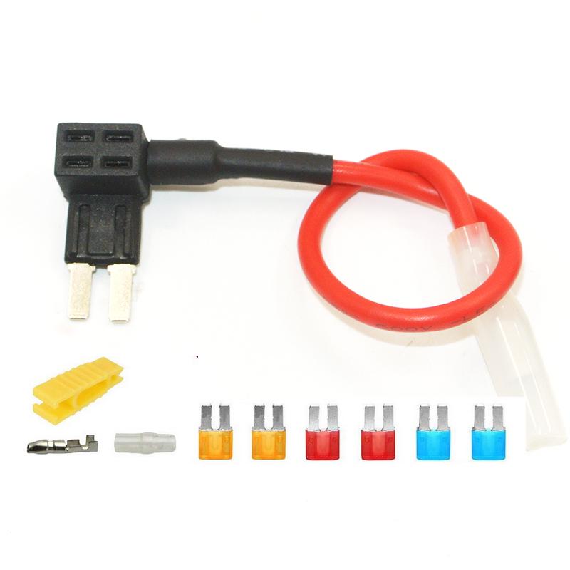 12V-24V Add-a-Circuit Micro2 Fuse Tap Piggy Back Blade Fuse Holder 3 pcs Micro 2 Fuse (5A 10A 15A) and Fuse Puller Fuses4