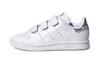 Оригинальные Stan Smith Низкие Детские Кроссовки для Скейтбординга Белые Серебристые Дети Возраст 3 7 Лет EE8484