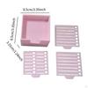 Sticky Note Holder with Stencil Memo Dispenser Easy To Use Business Card Office Desk