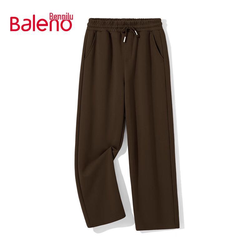 Baleno Men's Heavyweight Loose Wide-Leg Casual Pants