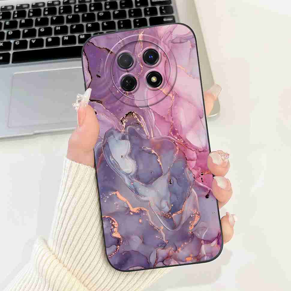 For Huawei nova Y91 Case STG-LX1 Cute Cartoon Rabbit Soft Silicone Cover For Huawei Enjoy 60X STG-AL00 6.95" Butterfly Shell