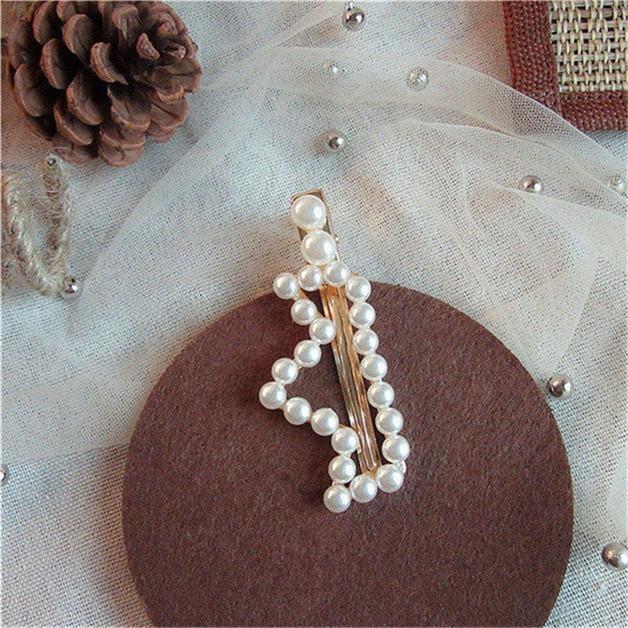 Корейская мода Жемчужная заколка-клип утиный клюв Женская заколка для волос Аксессуары Зажим для волос Краб Заколка Украшения Заколка Головной убор