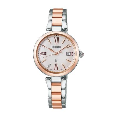 Seiko SSQW082 Grow Серебристый Розовое золото Женские
