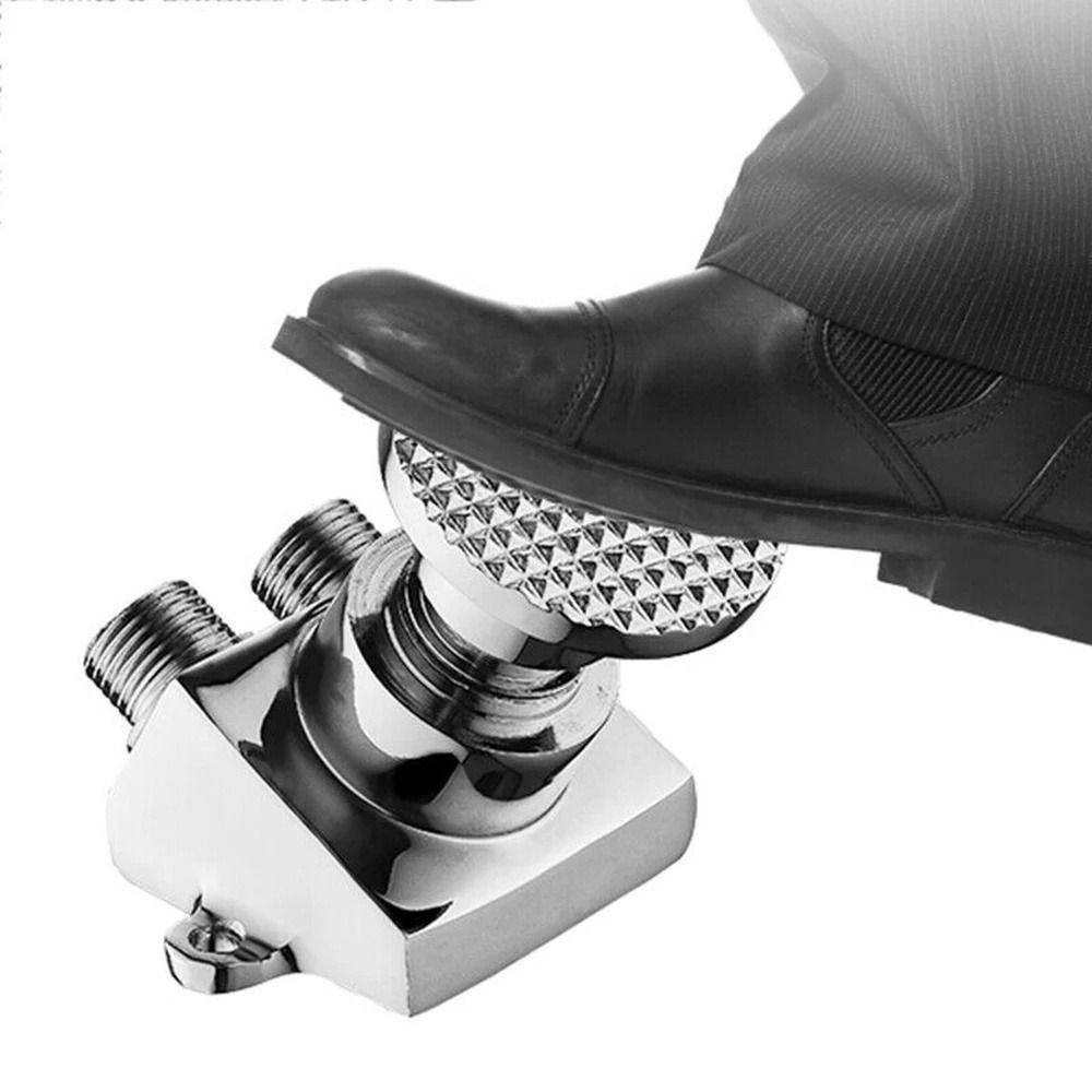 Односторонняя холодная педальная вентильная арматура Водосберегающая Латунная конструкция Смеситель для ванной комнаты Наклонный Тип Напольный кран Педальный Слив для ванной комнаты