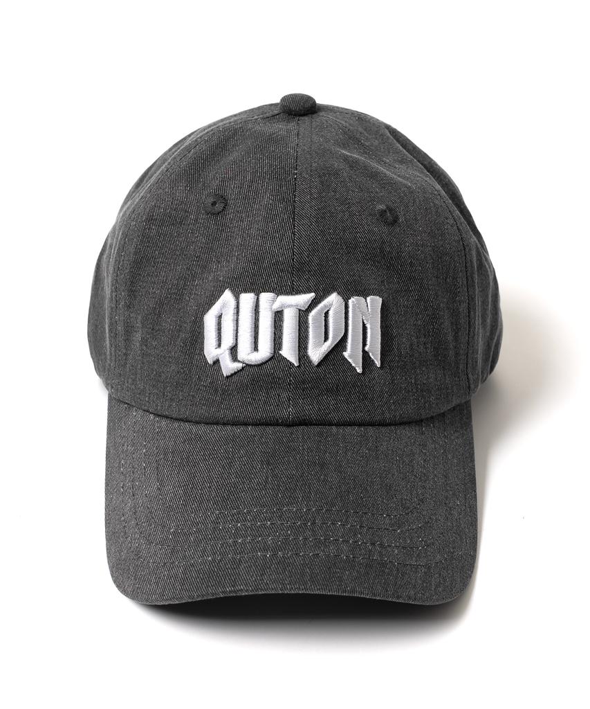 Кепка с козырьком QUTON с выцветающим смелым логотипом_Серый