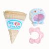 G Triger Ice Cream Shaped Stuffed Animal Costume [cone] for 10cm Stuffed Animal Clothes Cotton Doll Clothes Stuffed Animal Costume Light Blue Blue