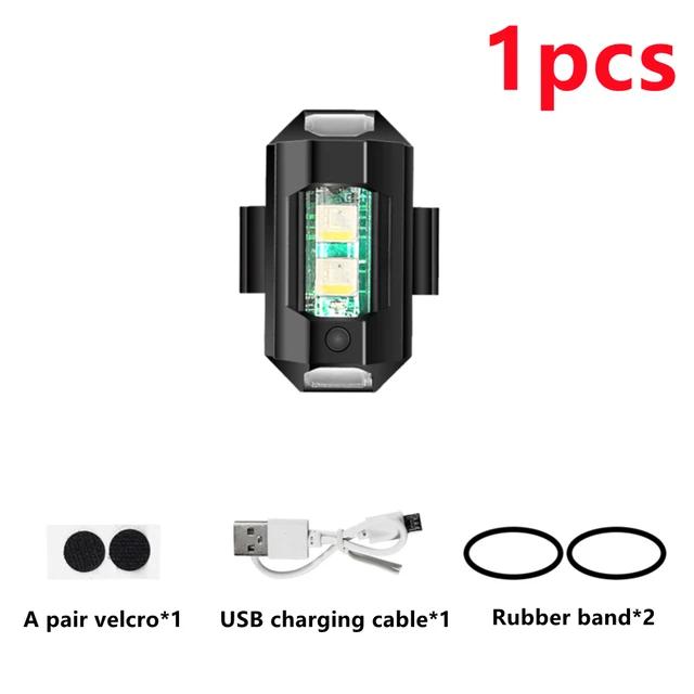 LED Anti-collision Warning Light Universal 7 Colors Mini Signal Light Drone with Strobe Light Turn Signal Indicator Motorcycle