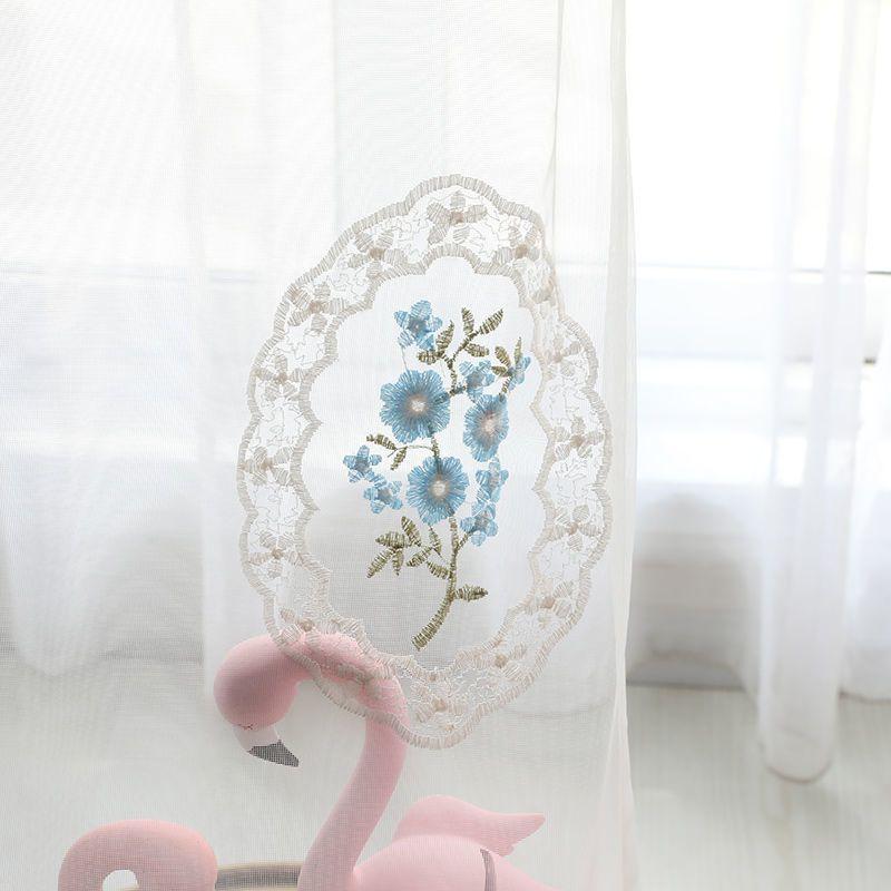 Французские роскошные бархатные тканевые шторы для спальни, тюль с цветочной вышивкой для гостиной, балдахин для виллы, украшение дома на заказ