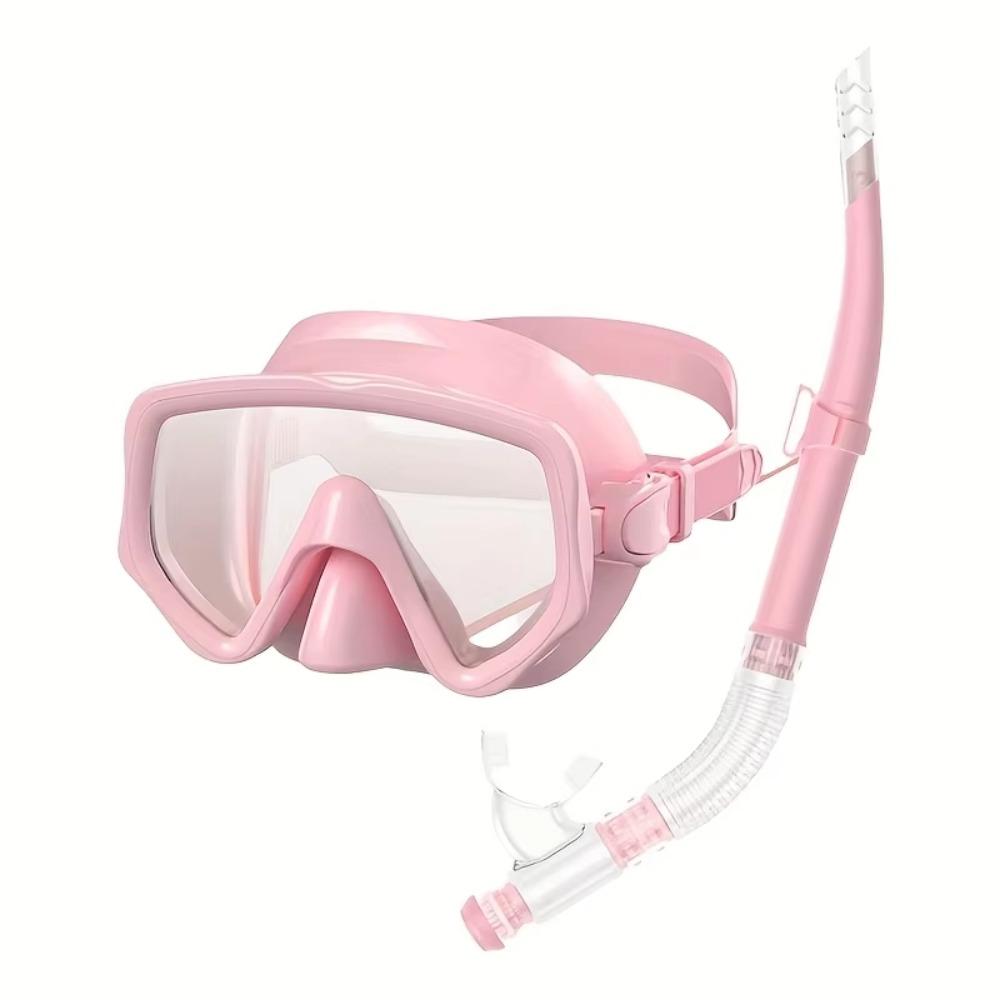 Swimming Goggles Diving Snorkeling Mask Waterproof Dry Snorkel Set  Adult