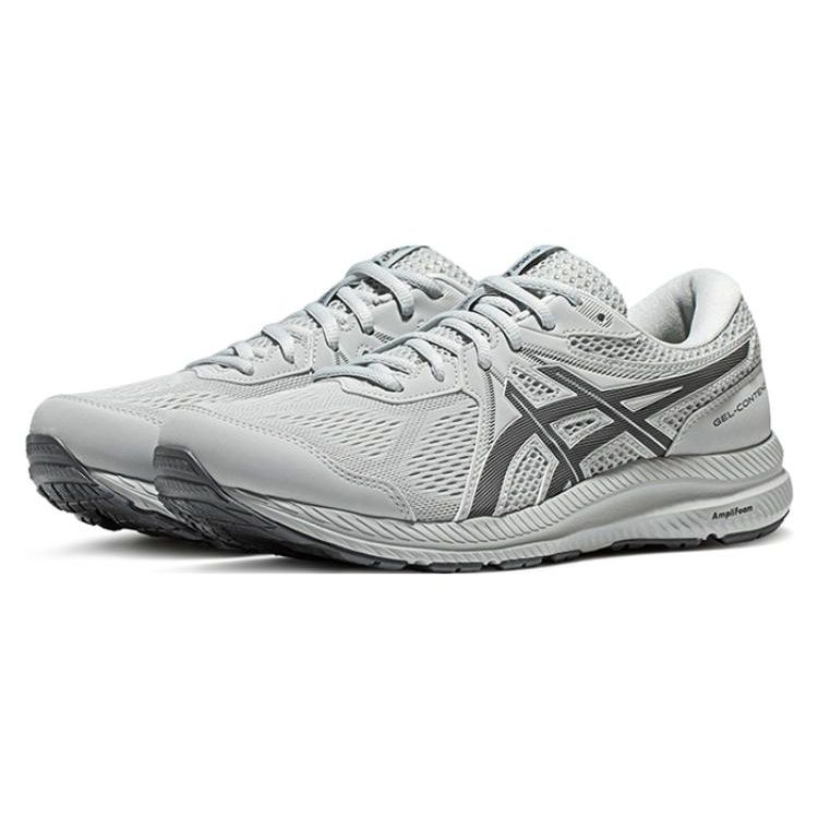 Asics Gel-Contend 7 Удобные Легкие Сетчатые Синтетическая Кожа Низкие Повседневные Кроссовки для Бега Мужские кроссовки Серый 1011B730-020