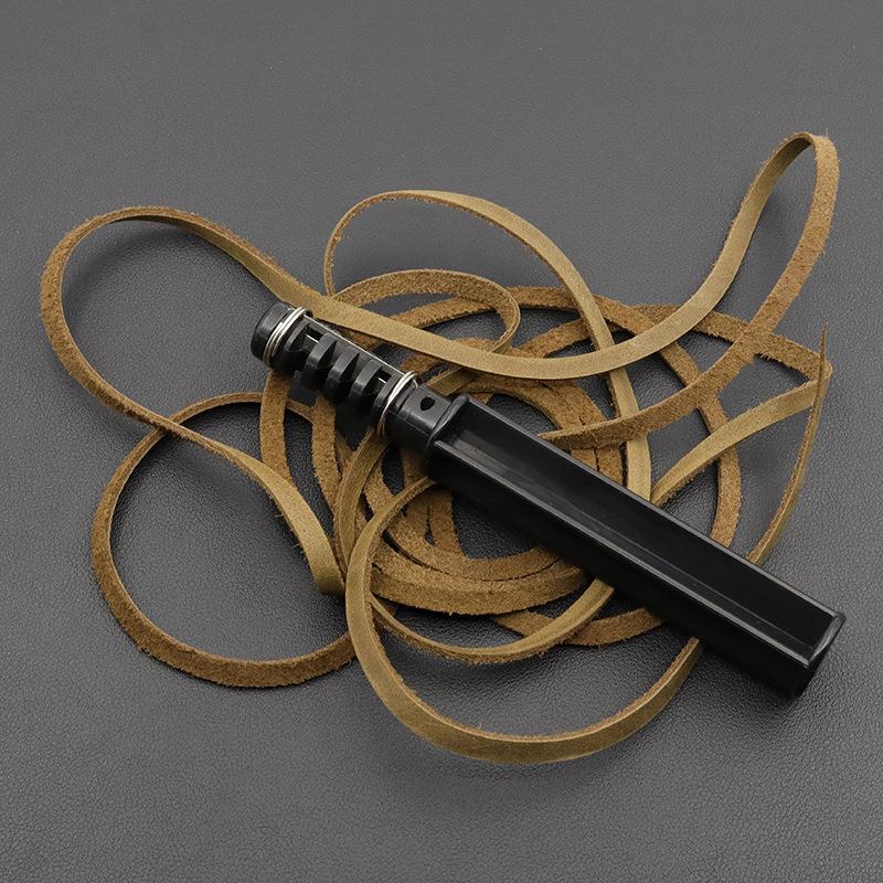 Вращающийся кожаный веревочный резак DIY Ручной инструмент для резки кожи Поставляется с 3 лезвиями
