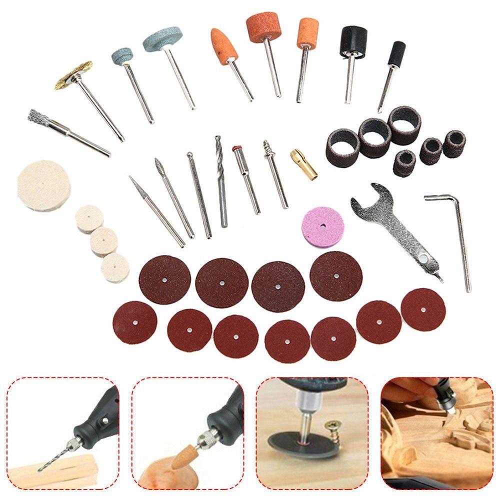 Derusting Wire Brush Sanding Drums Grinding Head Set Electric Rotary Tool Engraving Accessory