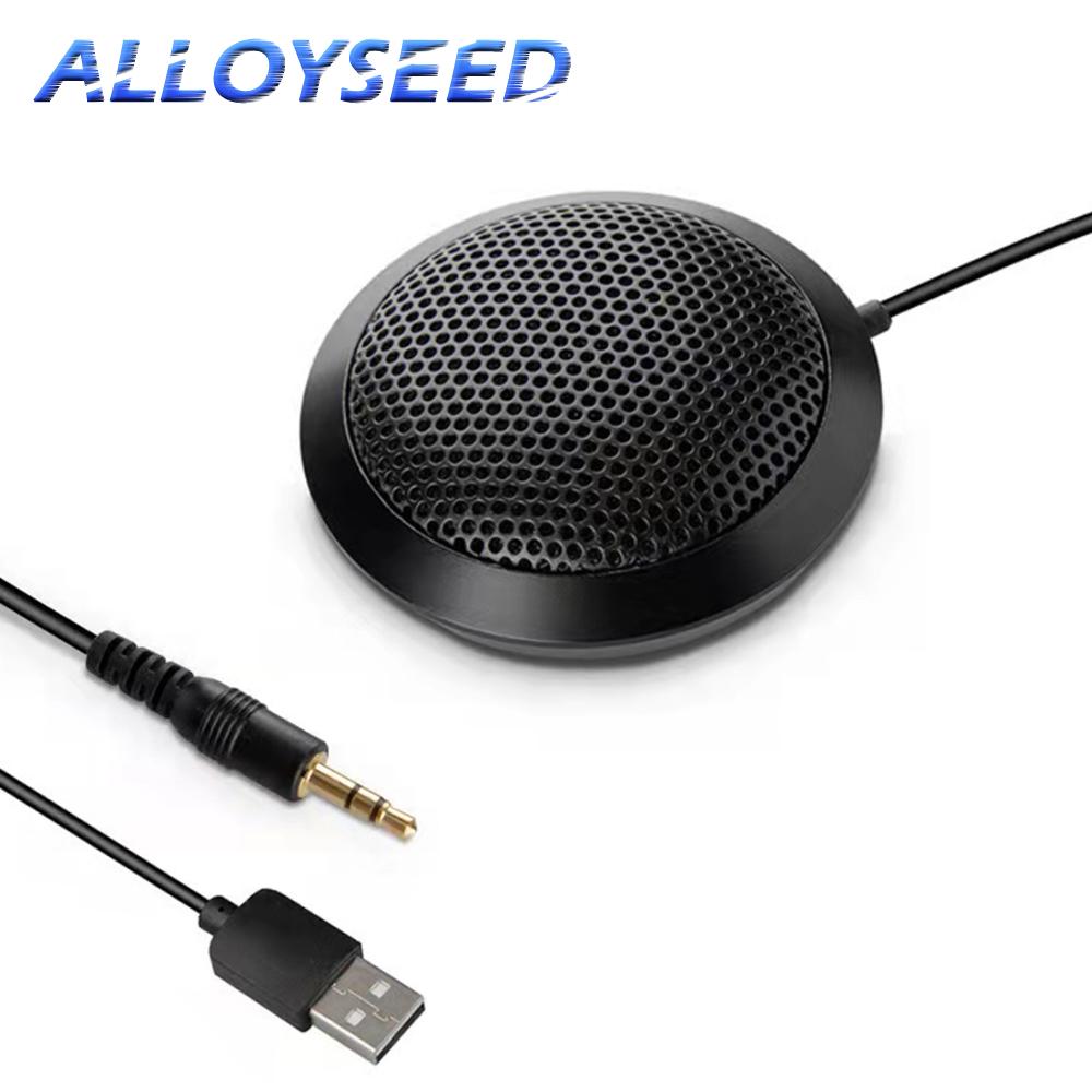 USB 3,5 мм Конференц-микрофон USB Динамик для конференций Plug and Play 360° Покрытие голосом Настольный ПК Динамик Кабель 150 см