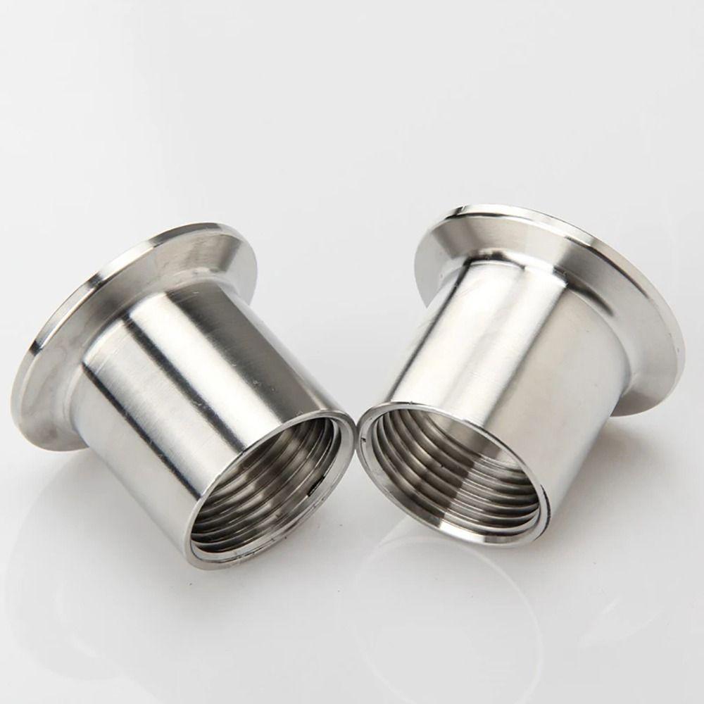 1Pcs 1/4" 3/8" 1/2" 3/4" 1" Pipe Fitting Connector SUS304 Sanitary TriClamp Adapter New Tri Clamp