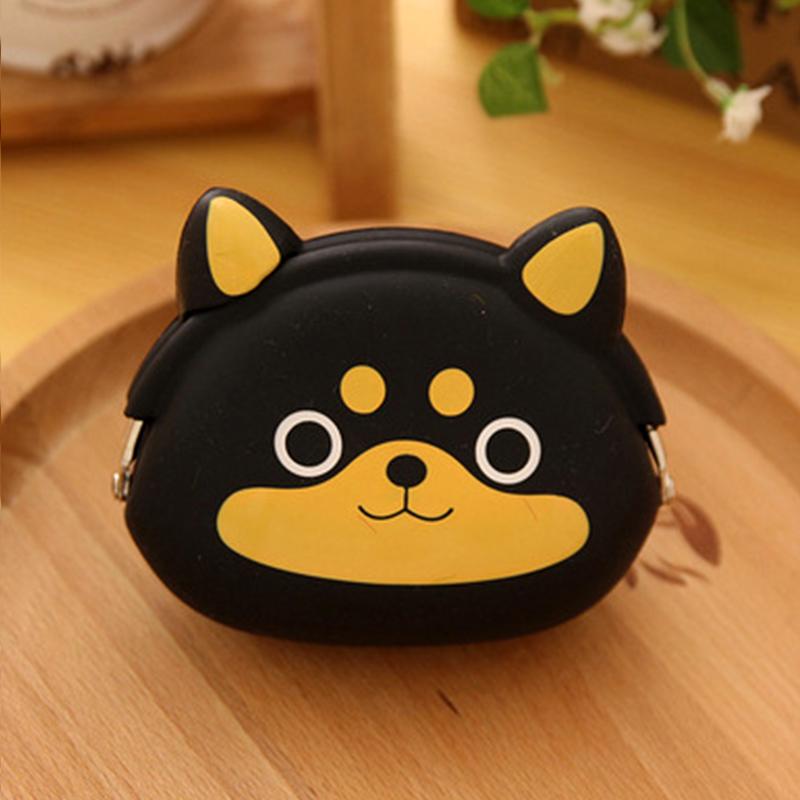 Силиконовый кошелек для монет, милый поросенок, кошка, лягушка, желтая утка, панда, сова, собака, кошелек, детский женский мини-сумка