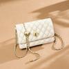 2023 Сумка из воловьей кожи, женская сумка, модная универсальная сумка через плечо, женская маленькая сумка-цепочка с ароматом, маленькая сумка с золотым шаром, одинарная