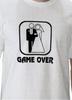 Game Over футболка Свадьба Брак Пара Любовь ненависть жена муж