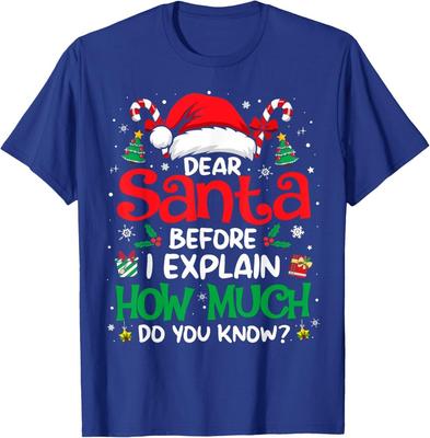 Смешная Футболка 'Дорогой Санта, я могу объяснить' Рождественская Xmas