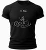 I’m Fine Funny T-Shirt | Sarcastic Humor Shirt | Minimalist Graphic Tee | Dark