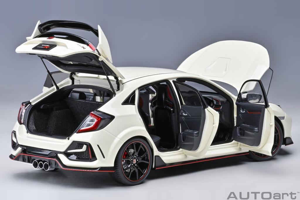 AUTOart Honda Civic Type R 2021 Championship White Finished Product 1/18 (FK8)