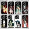 Чехол для телефона S-Song Of S-Saya для iPhone 14,16,12,15,13,17,11,E,Pro,Max,Plus,Air,Mini Черный Мягкий Чехол
