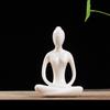 Творческая статуя йоги Экологичная керамическая гладкая поверхность