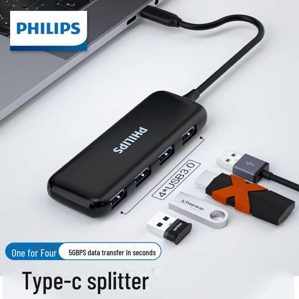 Хаб Philips Type-C для Apple и Huawei: HDMI, Сеть, Док-станция для расширения USB