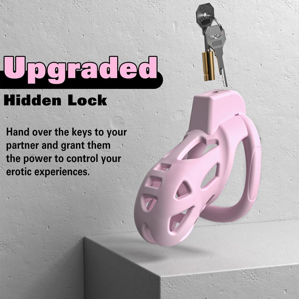 Chastity Cock Cage with Penis Holster BDSM Game Penis Holster Cock Ring Erotic Urethral Lock Men's Erotic Products