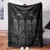 Stained Glass Window In St. Patrick'S Cathedral-Themed Blanket - Comfortable Flannel Fabric Hypoallergenic Suitable for All Season