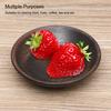 Shallow Raised  Edge Fruit Dish Round Surface Serving Saucer Household Plate  Dining Table