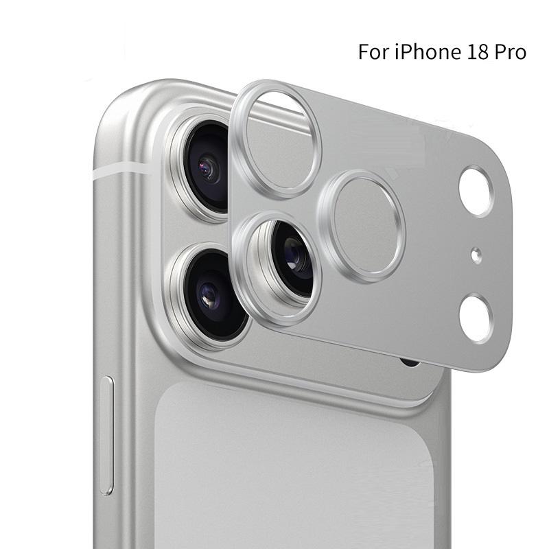 for iPhone 18 Pro Max Camera Bezel Anti Scratch Metal Frame Hollow Film Stand Out Cover Lens Protector Cap Sticker 4